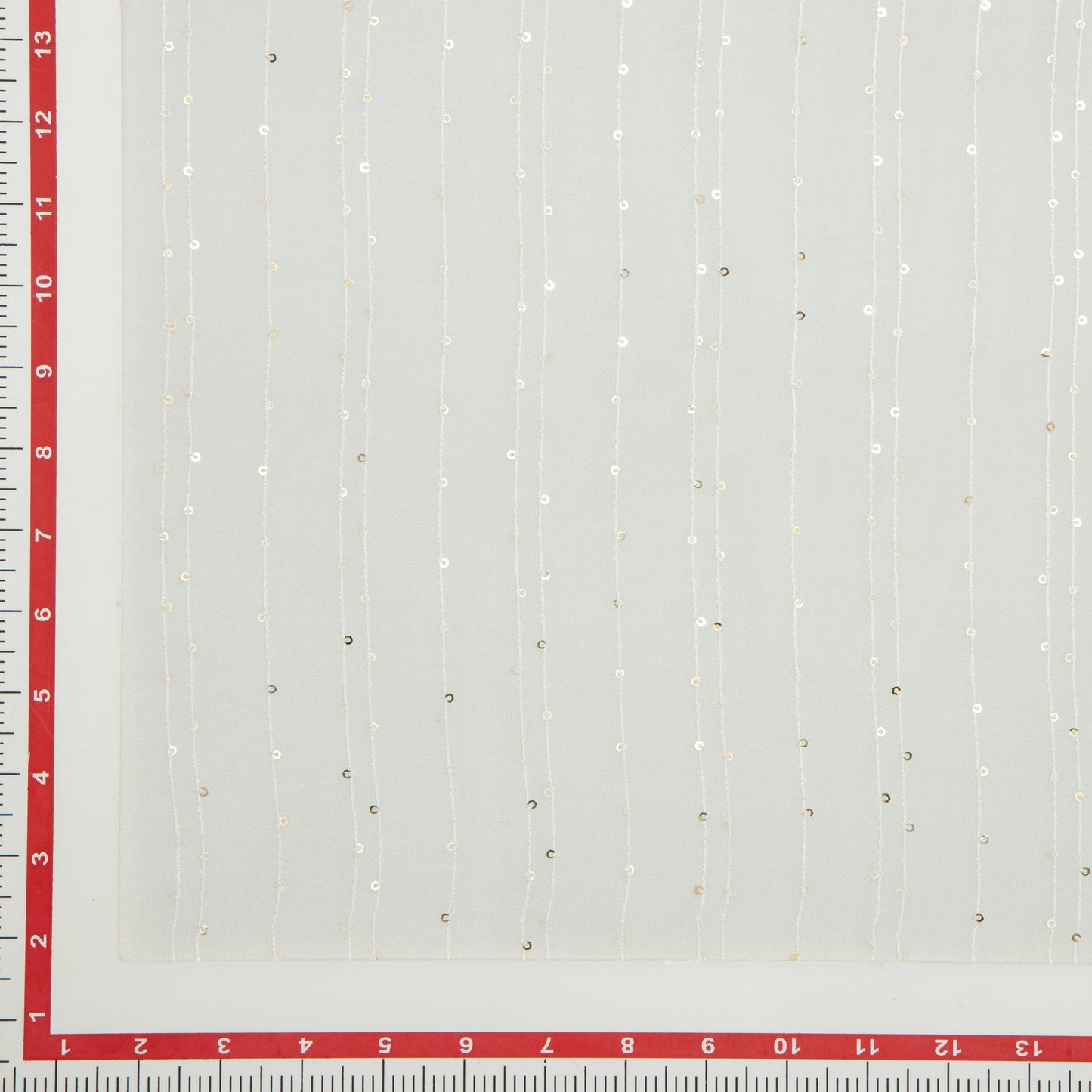 Viscose Georgette Self Stripe Sequins - VG0810060
