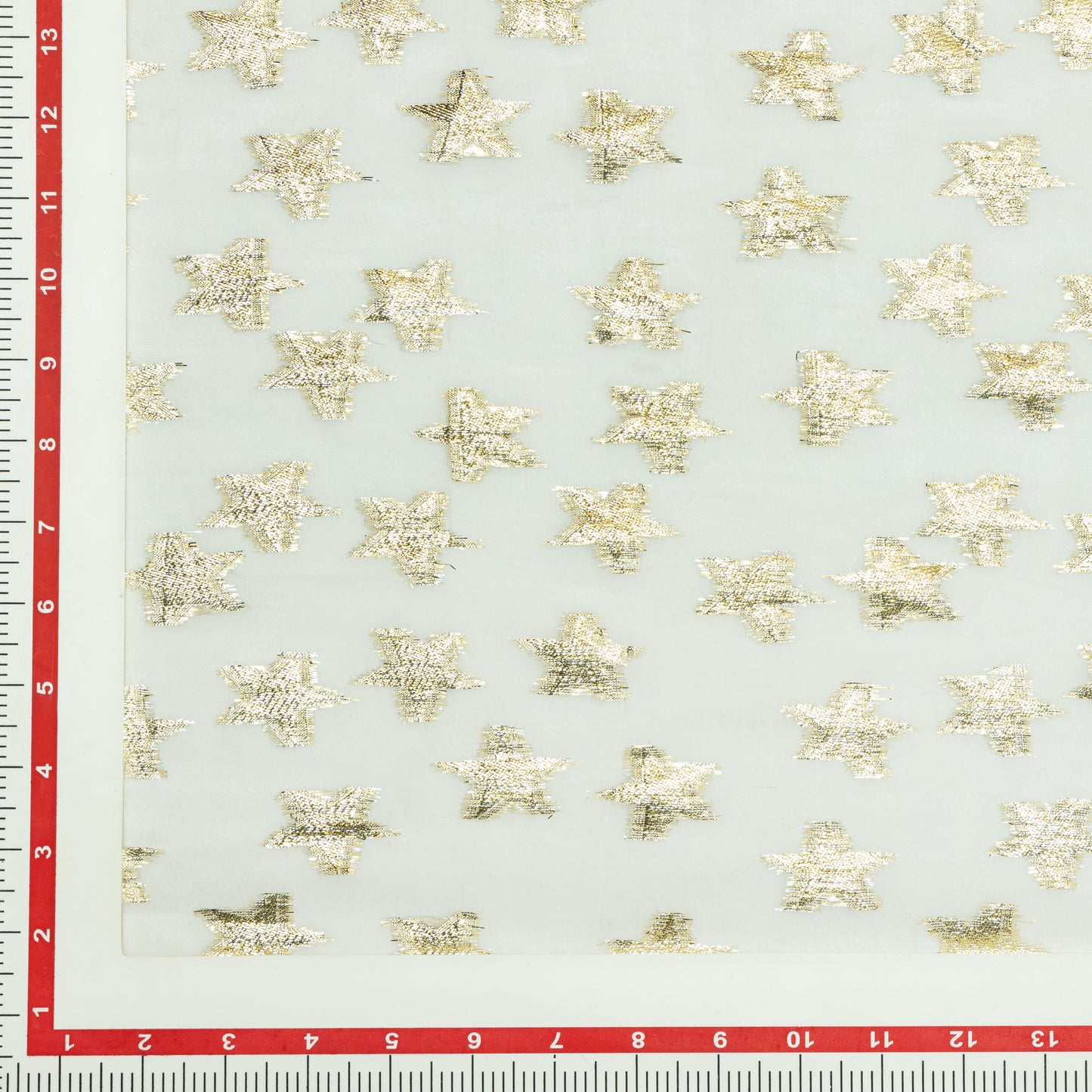Viscose Georgette Gold Super Stars - VG0140118