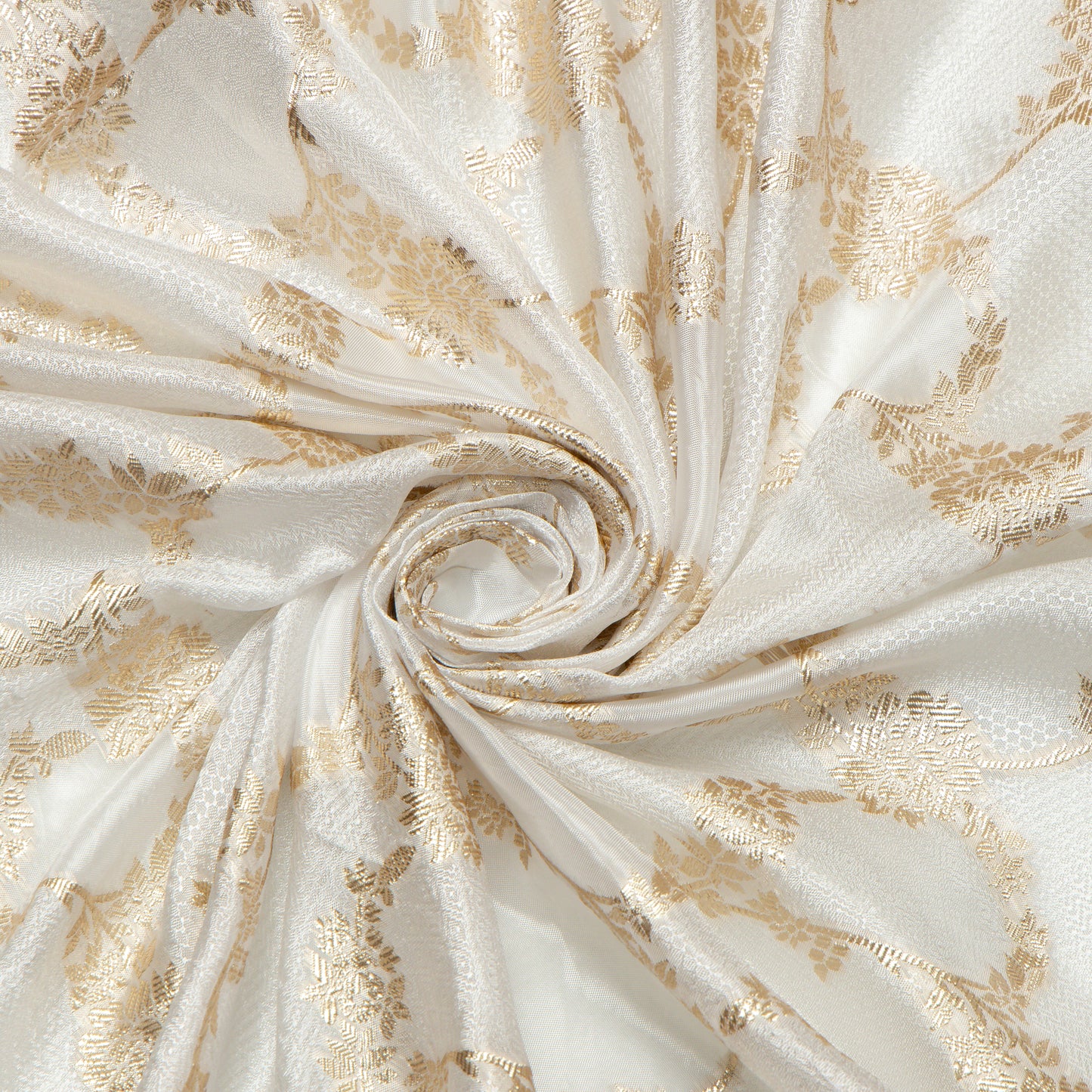 Viscose Gold Floral Swirl - VP0840137