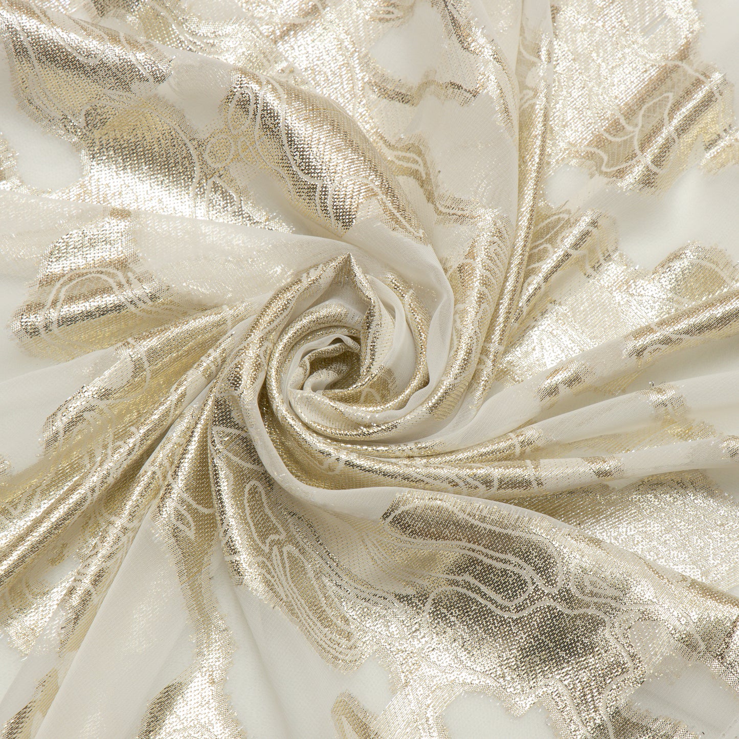 Poly Georgette Gold Marble - PP5340011