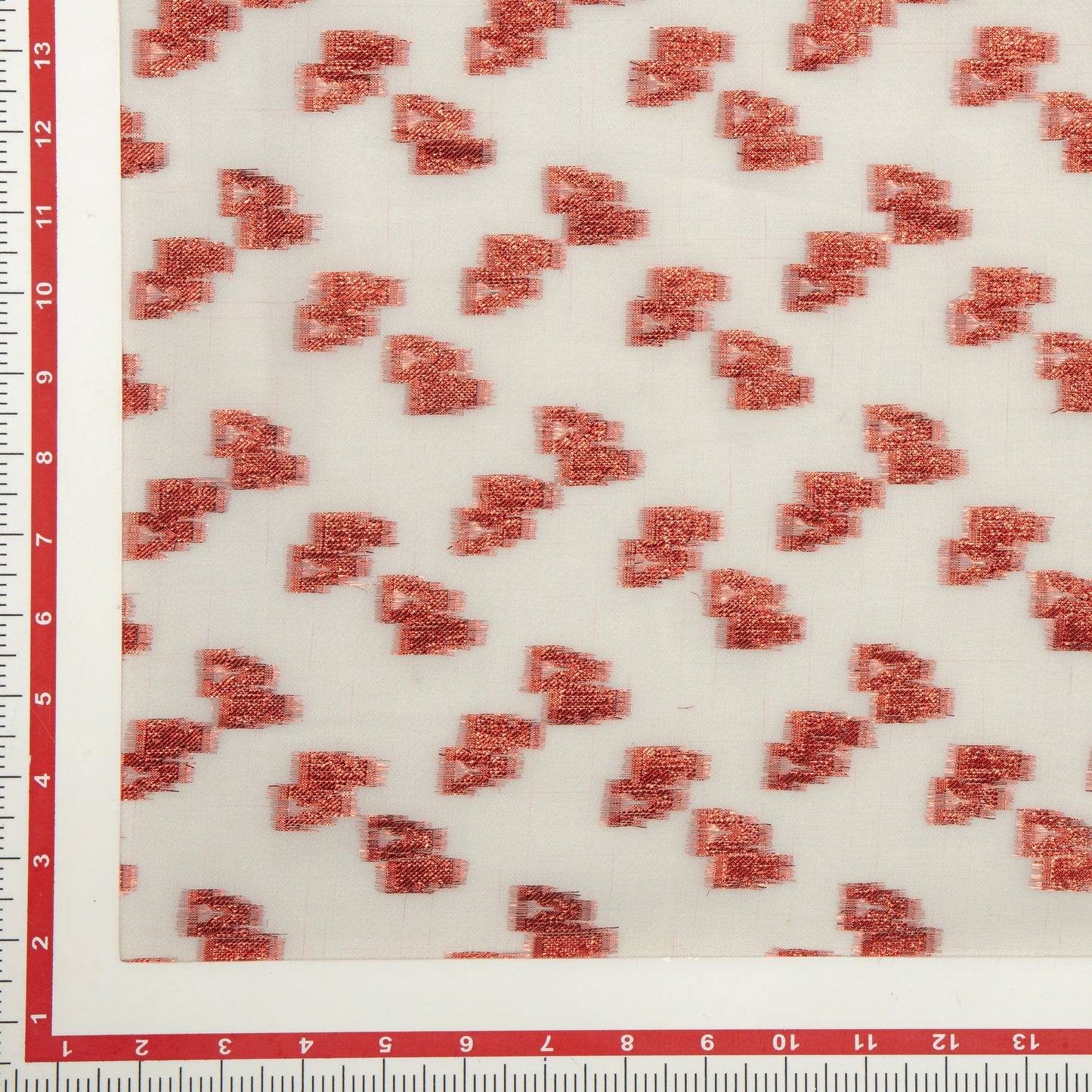Viscose Georgette Red Vessel Vista - VP0040141