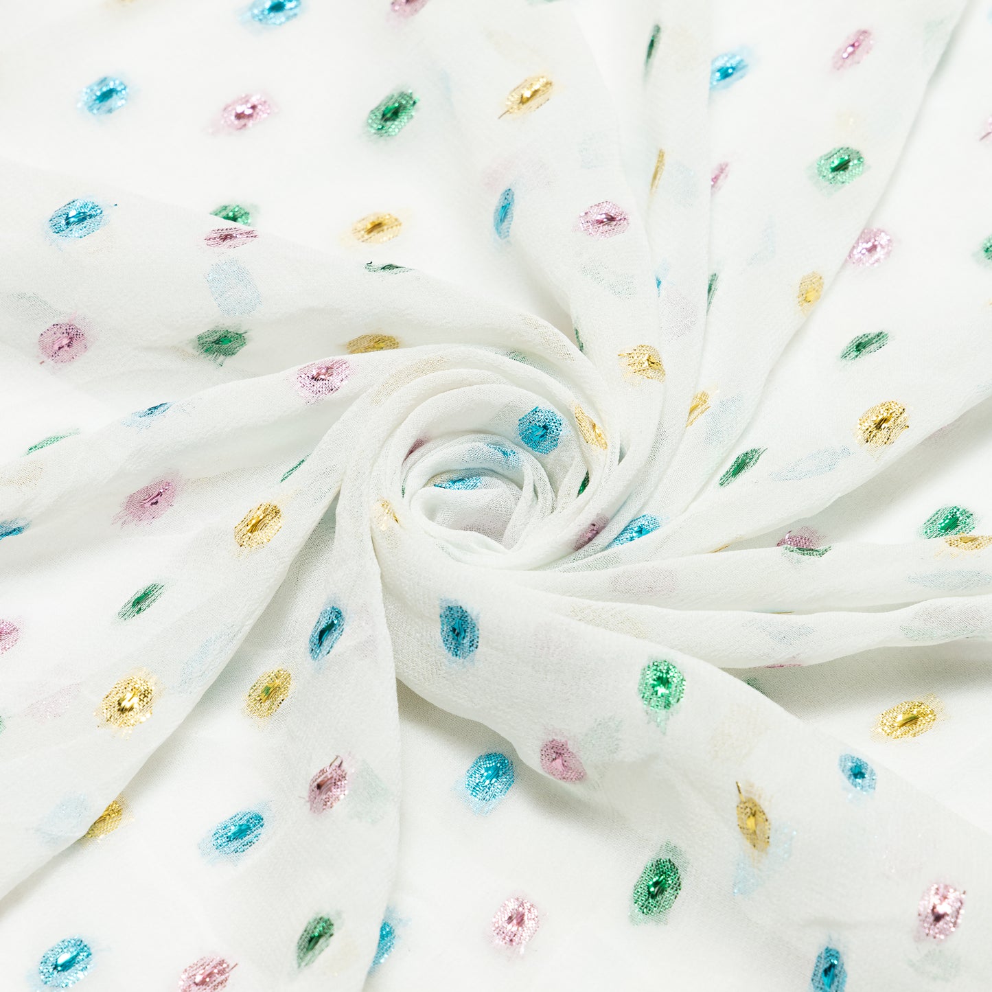 Viscose Georgette Multicolour Lens Eye - VG0130060