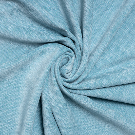 Polyester Sky Blue Plain Upholstery - KP01A0021