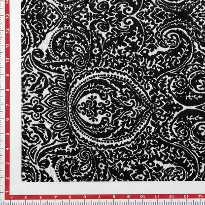 Viscose Polyester Black Beauty Yarn Dyed Upholstery - KP01A0022