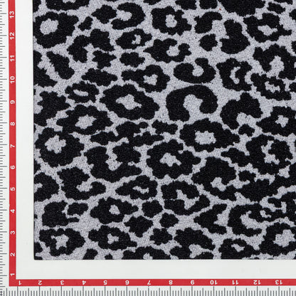 Polyester Black Leopard Yarn Dyed Upholstery  - KP01A0011