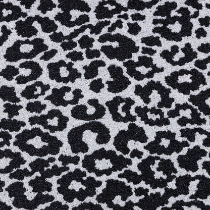 Polyester Black Leopard Yarn Dyed Upholstery  - KP01A0011