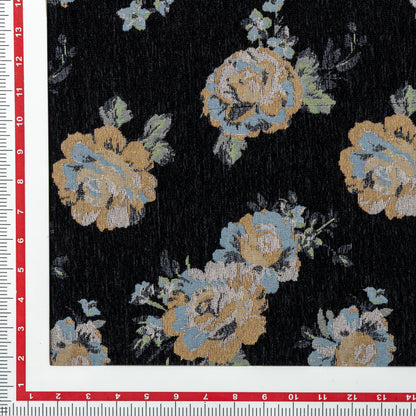 Viscose Polyester Midnight Blossom Yarn Dyed Upholstery - KP01A0017