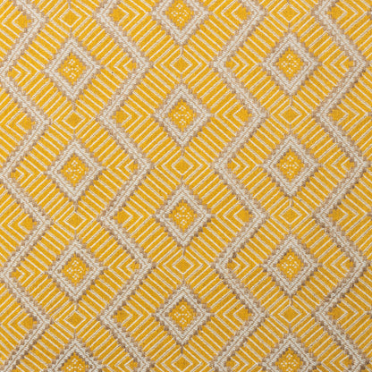Jute Cotton Yellow Diamond Upholstery - KP01A0028