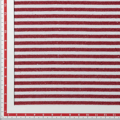 Cotton Red and White Striped Upholstery - KP01A0033