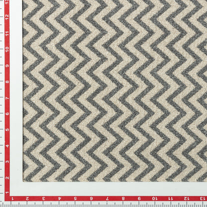 Polyester Steel Chevron Bouclé Upholstery - KP01A0042