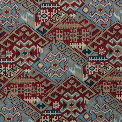 Cotton Polyester Desert Kilim Geometric Upholstery - KP01A0045