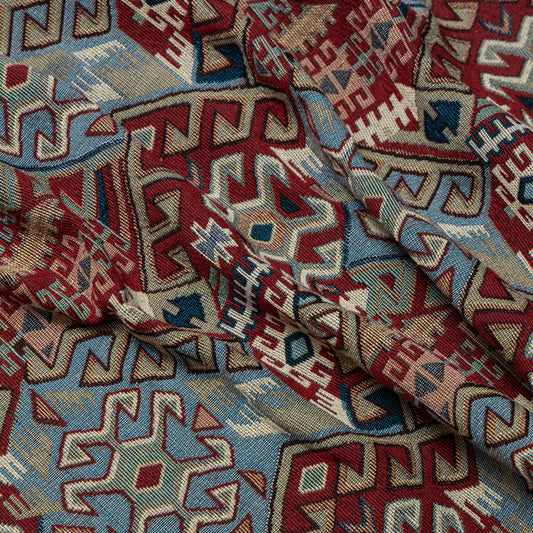 Cotton Polyester Desert Kilim Geometric Upholstery - KP01A0045