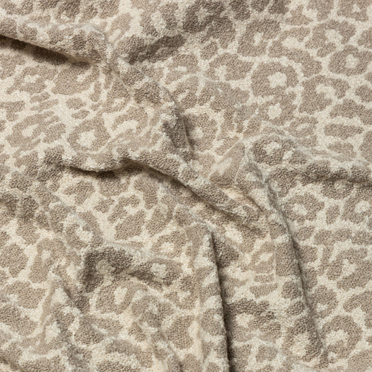 Polyester Taupe Leopard Upholstery - KP01A0047