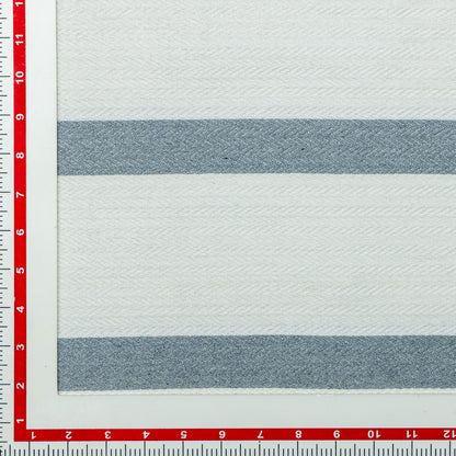 Cotton Coastal Herringbone Striped Upholstery - KP01A0061