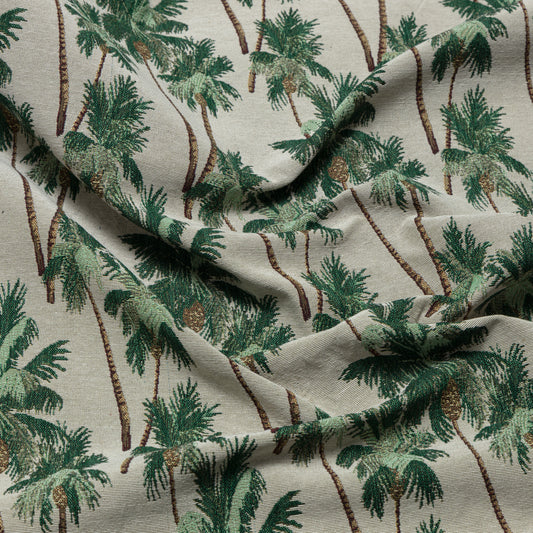 Cotton Polyester Coconut Groves Printed Upholstery - KP01A0056