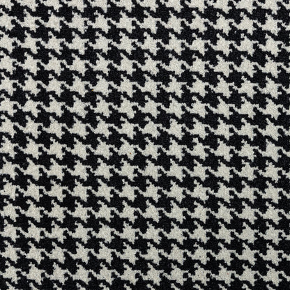 Polyester Houndstooth Black-Cream Upholstery - KP01A0031