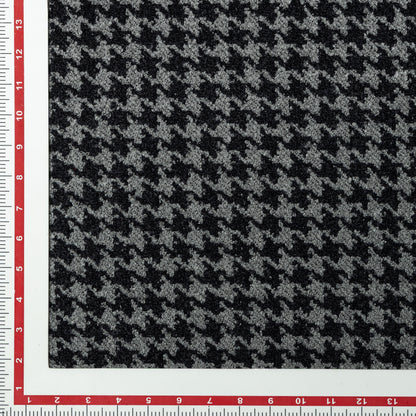Polyester Black and Grey Houndstooth Upholstery - KP01A0046
