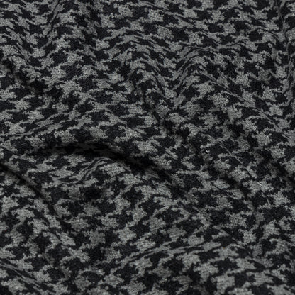 Polyester Black and Grey Houndstooth Upholstery - KP01A0046