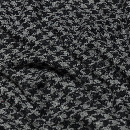 Polyester Black and Grey Houndstooth Upholstery - KP01A0046