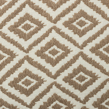 Cotton Polyester Taupe Beige Nested Diamonds Quilted Upholstery - KP01A0032