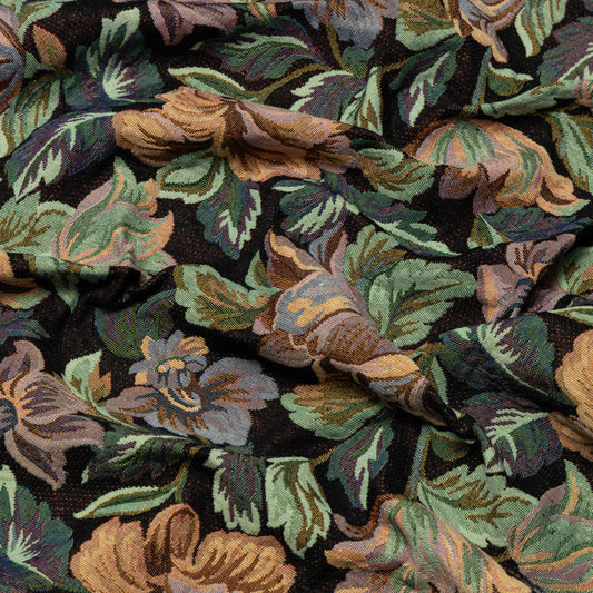 Cotton Polyester Midnight Tulip Upholstery - KP01A0062