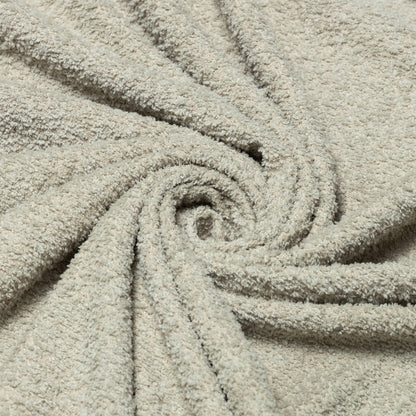 Polyester Light Grey Bouclé Upholstery - KP01A0018