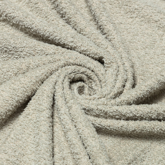 Polyester Light Grey Bouclé Upholstery - KP01A0018