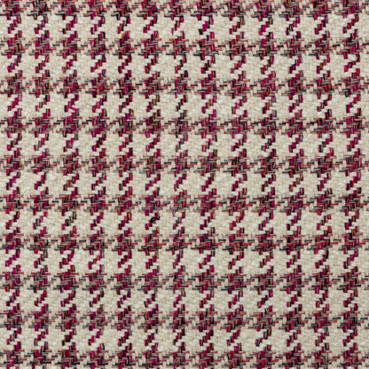 Cotton Berry Houndstooth Upholstery - KP01A0039
