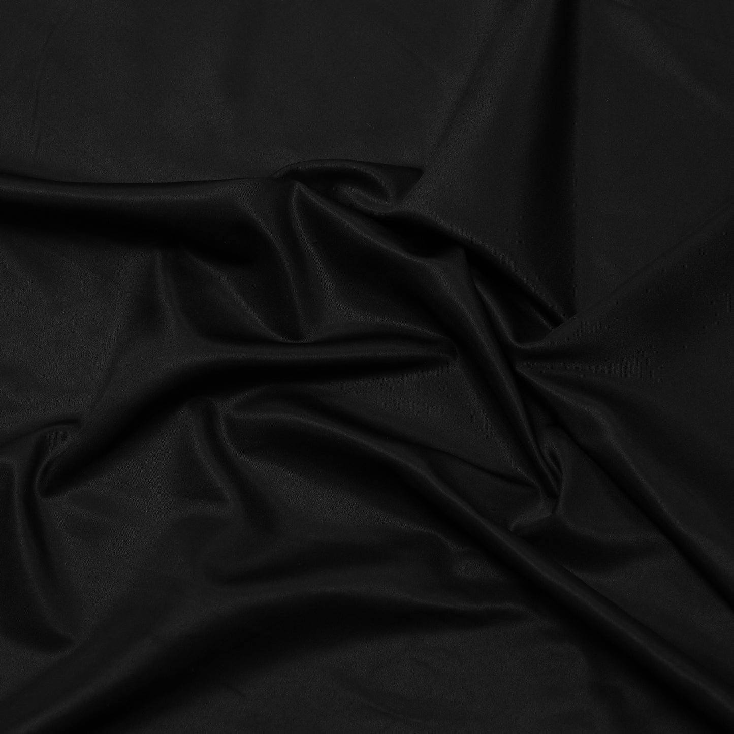 Poly Satin Twill Black - PS0000001