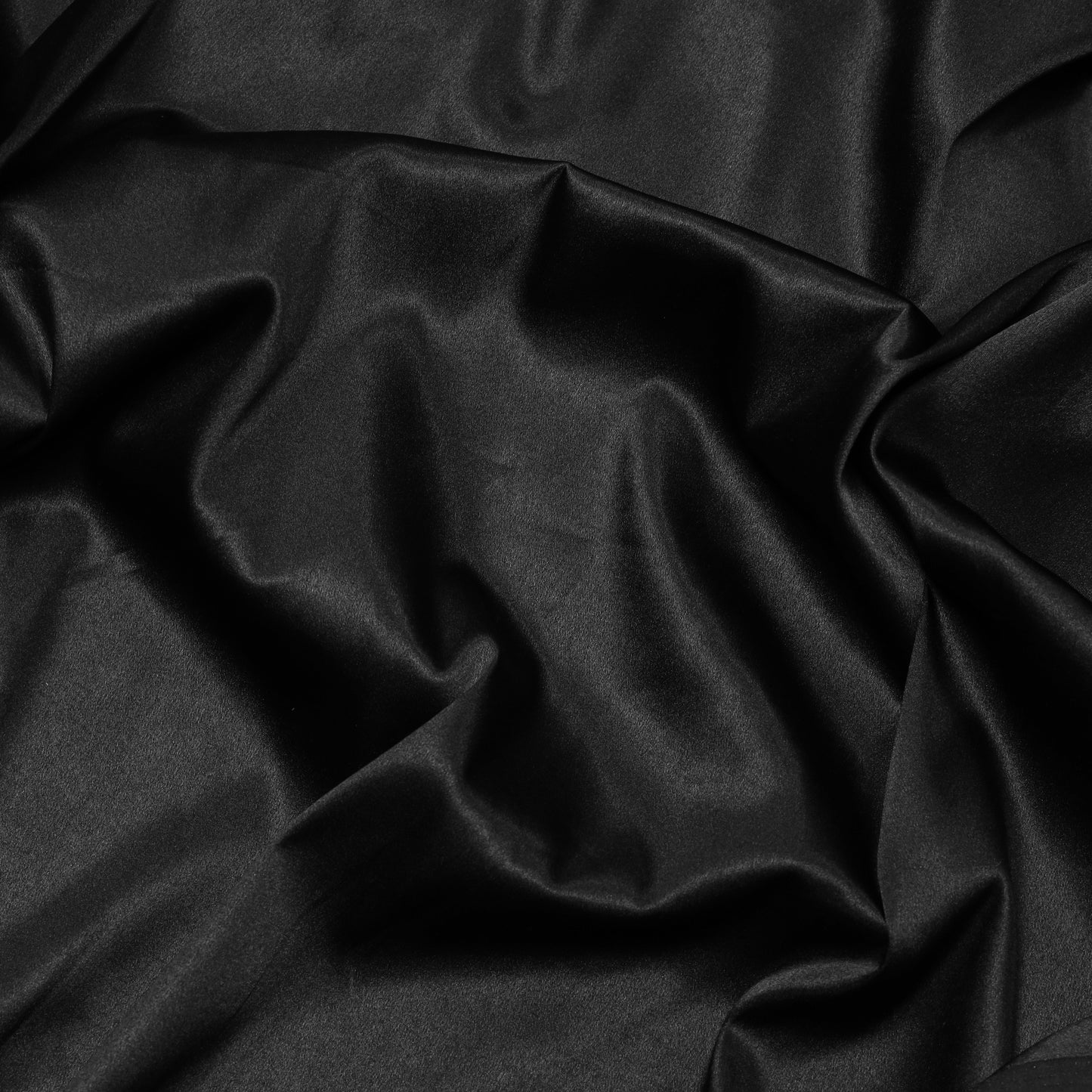 Poly Satin Lycra Black - 135 GSM - PS0000002