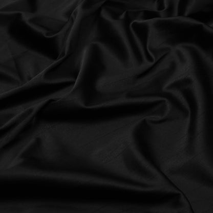 Poly Satin Lycra Black - 142 GSM - PS0000005