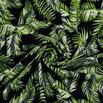 Viscose Moss Crepe Midnight Jungle - VE2170003