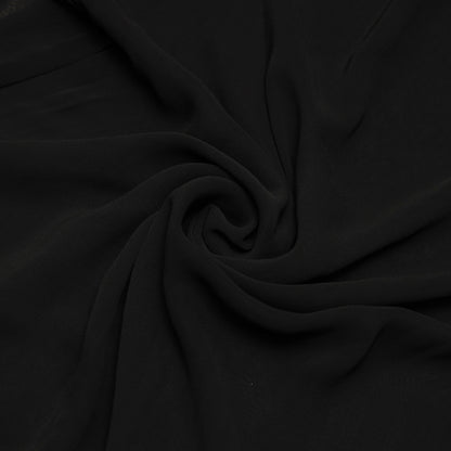 Viscose Georgette Black Dyed - VG0100001