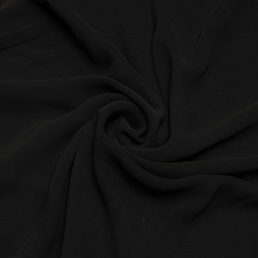 Viscose Georgette Black Dyed - VG0100001