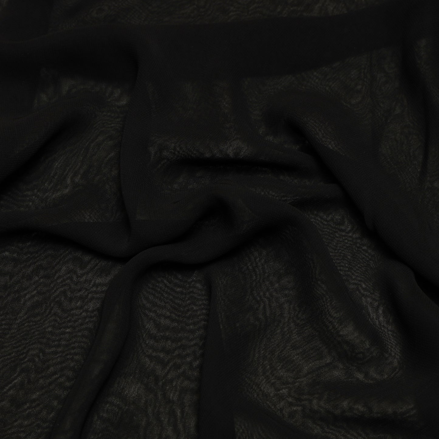 Viscose Georgette Black Dyed - VG0100001