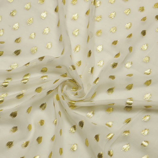 Viscose Georgette Heart of 24 karat Gold - VG0130021