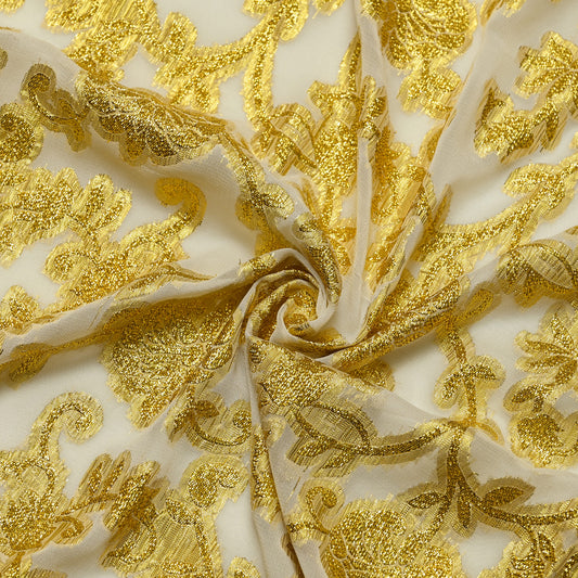 Viscose Georgette 24 Karat Gold Flora - VG0140023