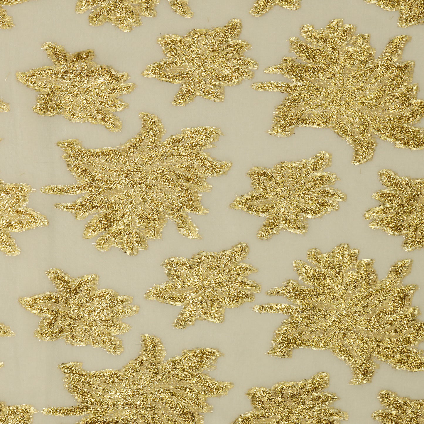 Viscose Georgette 24 Karat Gold Metal Petal - VG0140024