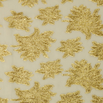 Viscose Georgette 24 Karat Gold Metal Petal - VG0140024