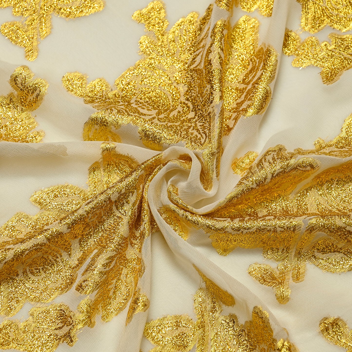 Viscose Georgette 24 Karat Gold Rose - VG0140027