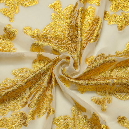 Viscose Georgette 24 Karat Gold Rose - VG0140027