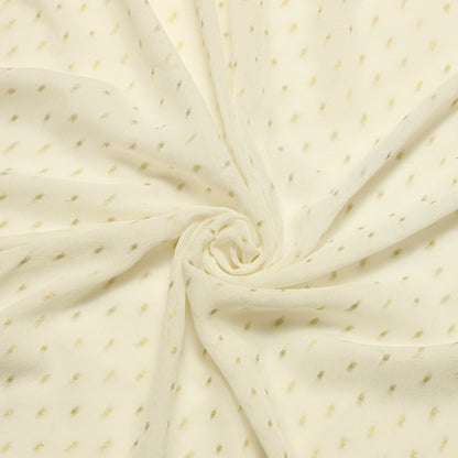 Viscose Georgette Mini Gold Polka - VG0230016