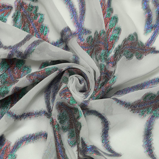 Viscose Georgette Rainbow Foliage - VP0140110