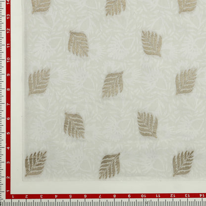 Viscose Uppada Vintage Fern and Self Leaf - VP0840051