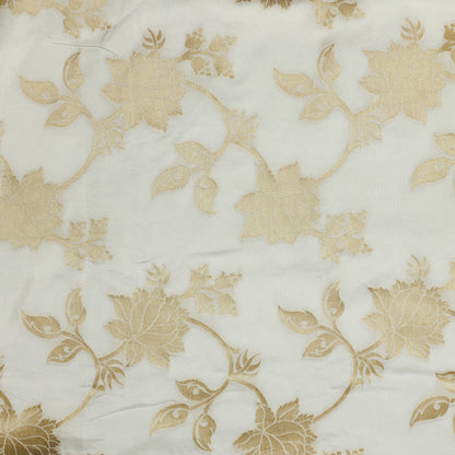 Viscose Uppada Gold Flower Flourish - VP4240045