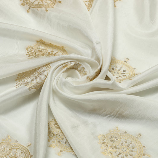 Viscose Uppada Gold Botanical Wheel - VP4240088