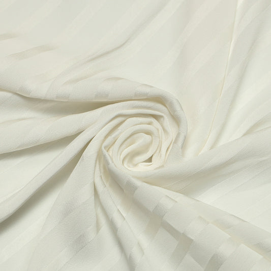 Viscose Moss Crepe with Satin Stripe - VS0010001